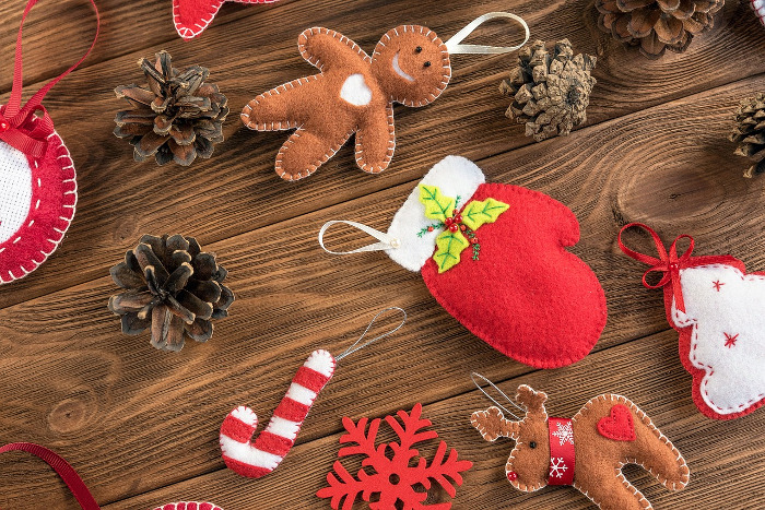 Adornos caseros para navidades ecológicas