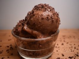 Receta de helado casero de chocolate