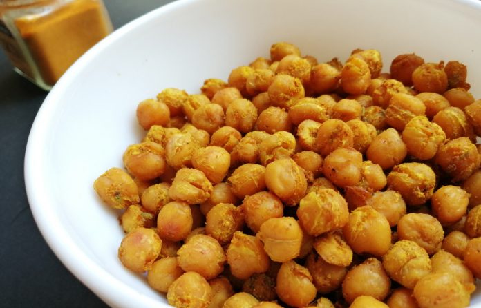 Receta de garbanzos tostados al horno especiados