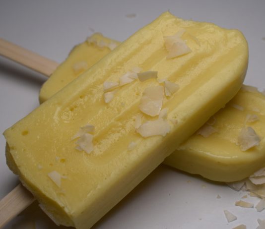 Receta helado de mango y yogur vegetal de coco