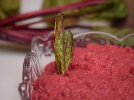 Receta de hummus de remolacha